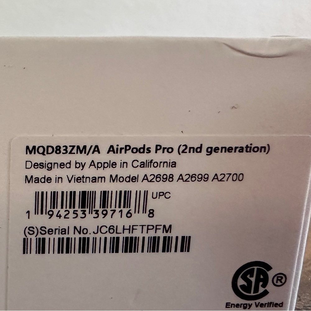 BOX & EAR TIPS ONLY Original Apple AirPods Pro 2nd Gen Box w/New Ear Tips
XS+S+L - Picture 3 of 12